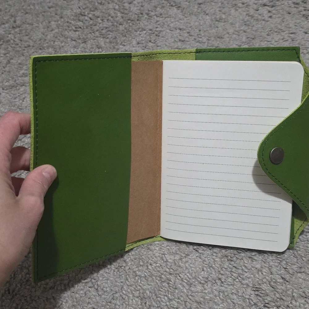 New Portland Leather Goods PLG Medium Snap Journal Green Apple - Picture 4 of 6